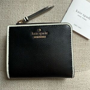 Kate Spade Black and White Leather Wallet